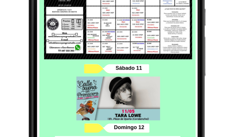 Whatsaap Swing Recomendaciones 11 y 12 de MAYO 2019