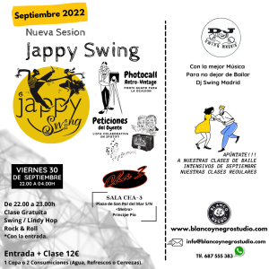 Nueva Sesión Jappy Swing en la Sala Cha-3 @ Sala Cha-3