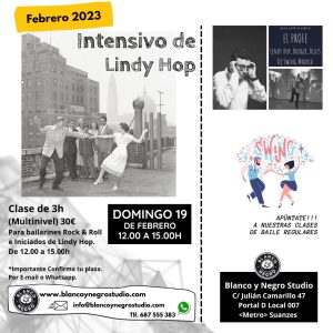 Intensivo Swing / Lindy Hop en Blanco y Negro Studio @ Blanco y Negro Studio