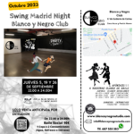 Clases de Baile y Eventos de Swing, Lindy Hop , Jazz Step y Rock & Roll en Madrid.